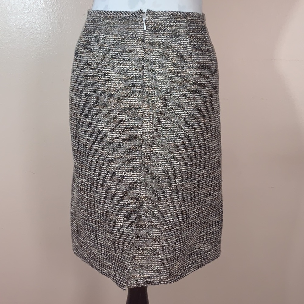 Calvin Klein Tweed Pink & Gold Tone Shimmer Straight Skirt 🥳🥳HP🥳🥳 - Picture 3 of 9